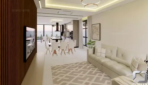 Sala de estar no projeto